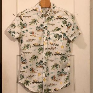 J. Crew Light Weight Chambray Hawaiian Shirt